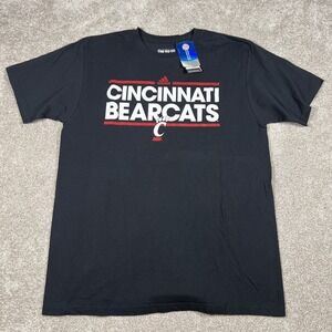 Adidas‎ Cincinnati Bearcats T-Shirt Men's Large NCAA Black Go-To Tee Cotton